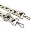 Stylish Colorful Bag Strap Black White – 4 cm Wide, Adjustable