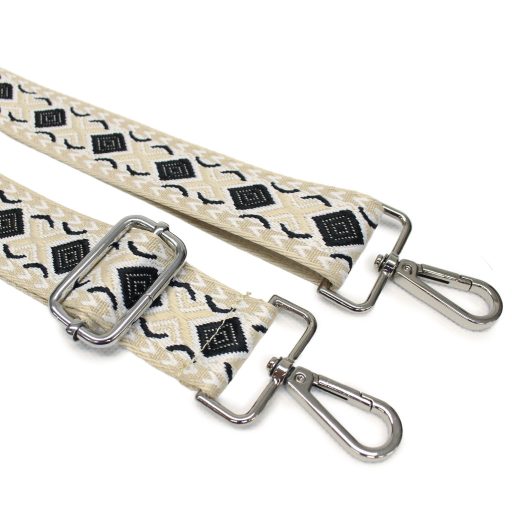 Stylish Colorful Bag Strap Black White – 4 cm Wide, Adjustable