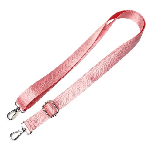 Pink satin bag strap 1 inch wide