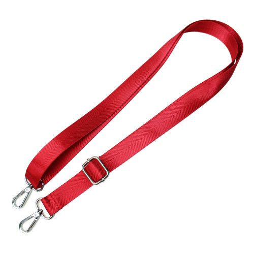 Red satin bag strap 1 inch wide