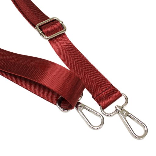 Burgundy satin bag strap 