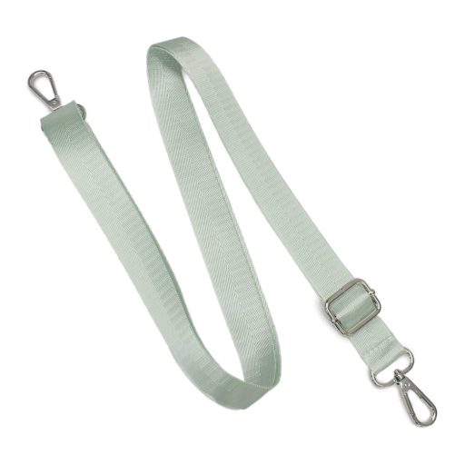 Green satin bag strap 