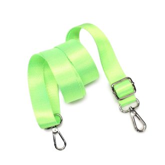 Green satin bag strap 