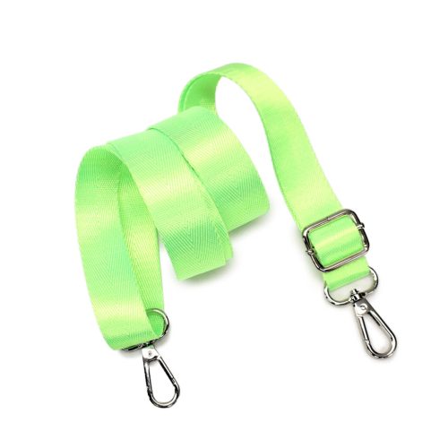 Green satin bag strap 