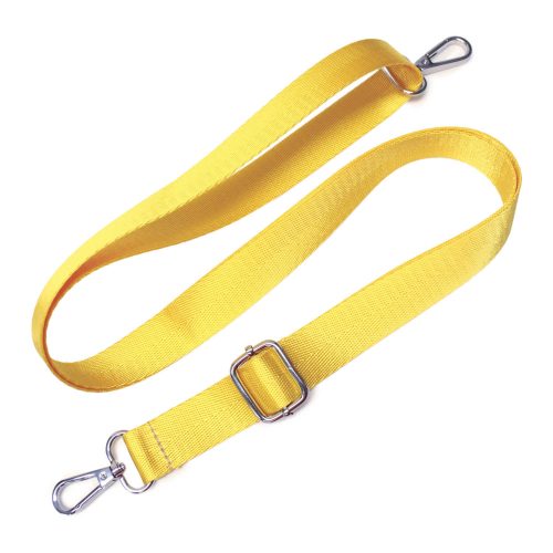 Yellow satin bag strap 