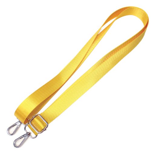 Yellow satin bag strap 
