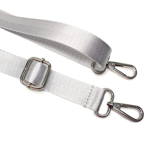 Light grey satin bag strap 1 inch wide