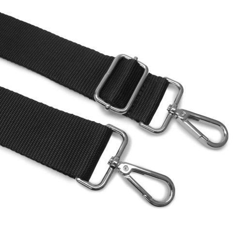 bag shoulder strap black 40 mm, nickel