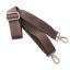bag shoulder strap Burgundy 40 mm, Nickel