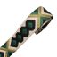 Green, geometric patterned Woven Webbing, 50 mm