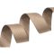 Beige grosgrain bias binding, 20mm wide