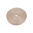 Beige grosgrain bias binding, 20mm wide