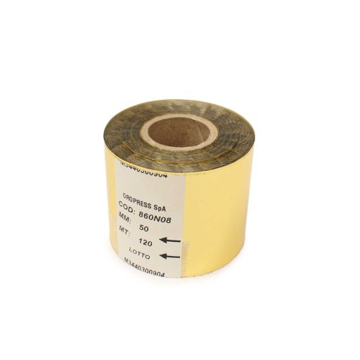 Arany színű fólia emblémázáshoz, 5 cm x120 m