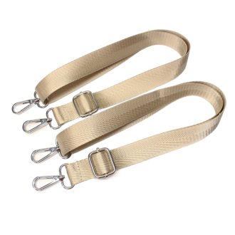   Adjustable lenght backpack strap set, beige, 1" - 25 mm wide