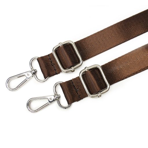 Adjustable lenght backpack strap set, red, 1" - 25 mm wide