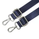 Adjustable lenght backpack strap set, dark blue, 1" - 25 mm wide