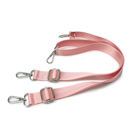 Adjustable lenght backpack strap set, pink, 1" - 25 mm wide