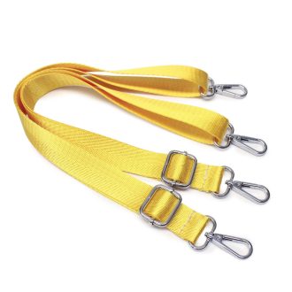   Adjustable lenght backpack strap set, yellow, 1" - 25 mm wide