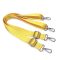 Adjustable lenght backpack strap set, yellow, 1" - 25 mm wide