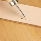 Wooden Handle Leather Stitching Awl with Diamond-Shaped Tip