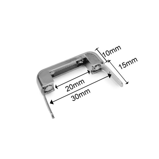 Swivel Bridge for Handles – 20 mm, with Prongs, Gold
