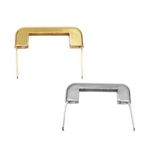 Swivel Bridge for Handles – 20 mm, with Prongs, Gold