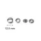KAPPA Snap Fastener, 12,5 mm, Silver colour