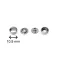 KAPPA Snap Fastener, Silver Colour, 10.5 mm