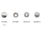 KAPPA Snap Fastener 14 mm, Silver Colour