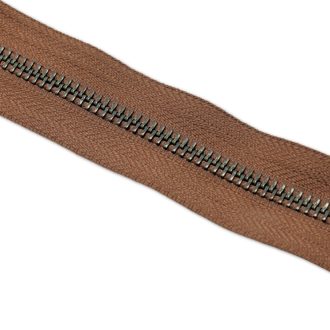 Standard YKK Zipper, Brown, Antique, T5