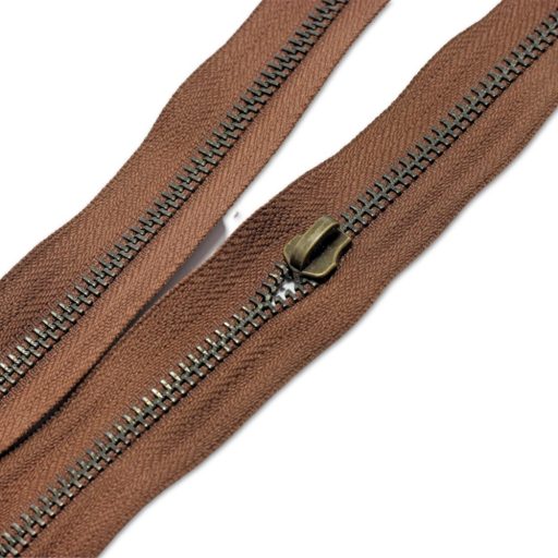 Standard YKK Zipper, Brown, Antique, T5