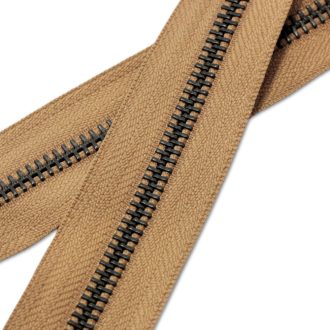 Standard YKK Zipper, Beige, Antique, T5