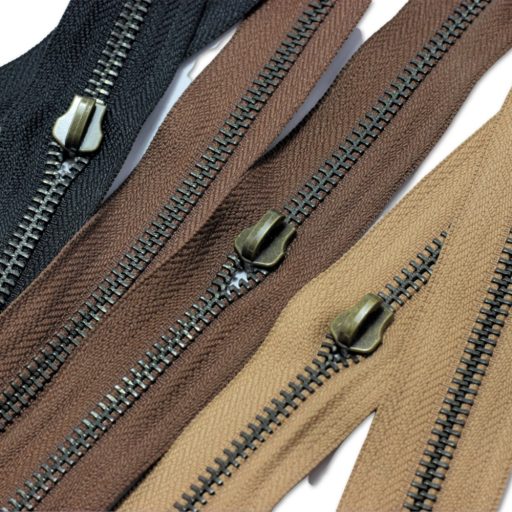 Standard YKK Zipper, Beige, Antique, T5