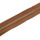 Standard YKK Zipper, Caramel, Nickel, T5