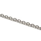 Round Link Handbag Chain Nickel,  with Carabiners, 120 cm