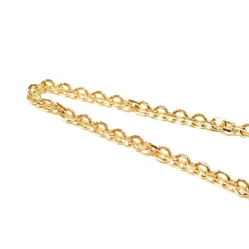 Round Handbag Chain Gold,  with Carabiners, 120 cm