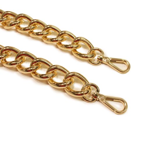 Handbag Strap Chain with Giant Links, Nickel, 55 cm