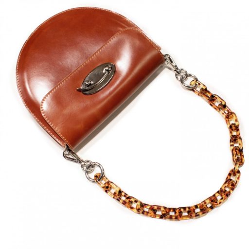 Handbag Strap Chain with Giant Links, Nickel, 55 cm