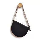 Handbag Strap Chain with Giant Links, Nickel, 55 cm