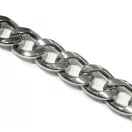 Handbag Strap Chain with Giant Links, Nickel, 55 cm