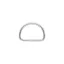 Welded Steel D-Ring – 30 mm, Silver Finish