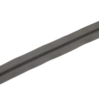 Grey Plastic Spiral Zipper, RT0