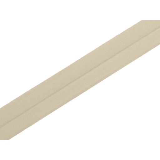 Elastic bias binding, 20 mm, beige