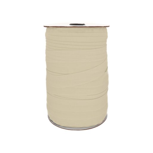 Elastic bias binding, 20 mm, beige