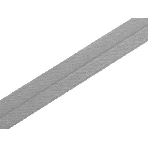 Elastic bias binding, 20 mm, grey