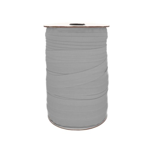 Elastic bias binding, 20 mm, grey