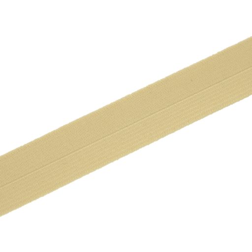 Thick elastic bias binding, 23 mm, beige