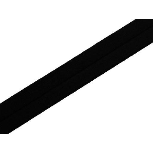 Elastic bias binding, 20 mm, black
