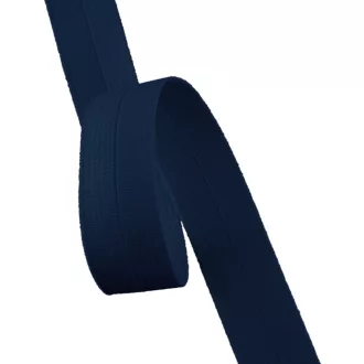 Thick elastic bias binding, 23 mm, blue