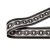 Black White Satin Webbing, 50 mm